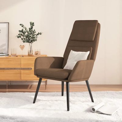 vidaXL Relaxačné kreslo hnedé látkové