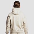 Mikina Aura Hoodie Grey - GymBeam, veľkosť M, 95 % cotton, 5 % elastane