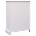 vidaXL Komoda s 10 zásuvkami biela 113x30x79 cm drevená