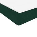 vidaXL Posteľný rám boxsping s matracom tmavozelený 140x220 cm zamat