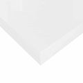 vidaXL Plávajúca nástenná polica, lesklá biela 60x23,5x3,8 cm, MDF