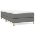 vidaXL Posteľný rám s boxspringom tmavosivá 80x200 cm látka