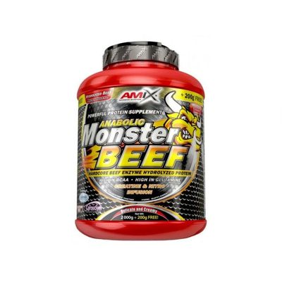 Anabolický Monster Beef - Amix, jahoda banán, 2200 g