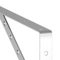 vidaXL Držiaky políc 4 ks 40x2,5x25 cm strieborná nerezová oceľ