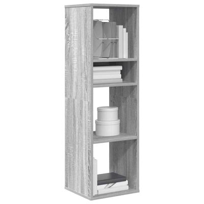 vidaXL Knižnica sivý dub sonoma 34x31x112 cm kompozitné drevo