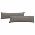 vidaXL Vankúše na pohovku 2 pcs Svetlosivá 145 x 40 cm