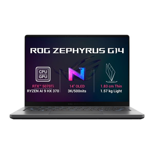 ASUS ROG Zephyrus G14/GA403WR-NEBULA109X/AI9-HX370/14''/2880x1800/32GB/1TB/RTX 5070Ti/W11P/Gray/2R