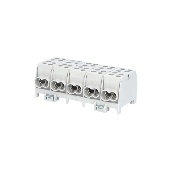 Svorkovnica rozbočovacia HLAK 35-5/10 GR-S, 125A, 5pól., AL/CU, IP20, 5xŠ, na DIN /2080521