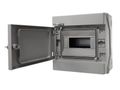 Rozvádzač RH-8/UV NEO na fotovoltaiku plastový / IP65 / 1500V DC / 500V AC / 1x8 stenný / šedé dvere