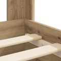 vidaXL Posteľový rám s úložným priestorom a čelom Dub artisan