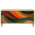 vidaXL TV skrinka BONN 102 x 33 x 50 cm Sonoma Kompozitné drevo
