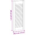 vidaXL dvierka skriniek Louvred Design 4 ks 69x29,5 cm masív borovica