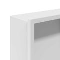 vidaXL Sprchový výklenok Biela 45 x 30 x 9,5 cm Nehrdzavejúca oceľ