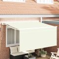 vidaXL Sklopná markíza Krémová 300 x 200 cm Polyester a hliník