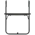 vidaXL Visiaci balkónový stolík hnedý 60x64x83,5 cm plastový s ratanovým vzhľadom