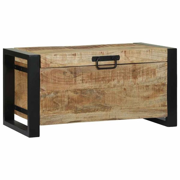 vidaXL Úložné truhlice s úložiskom Hnedá 60 x 30 x 30 cm Mangový masív