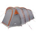 vidaXL Tunelový stan 505 x 330 x 204 cm Šedá a oranžová
