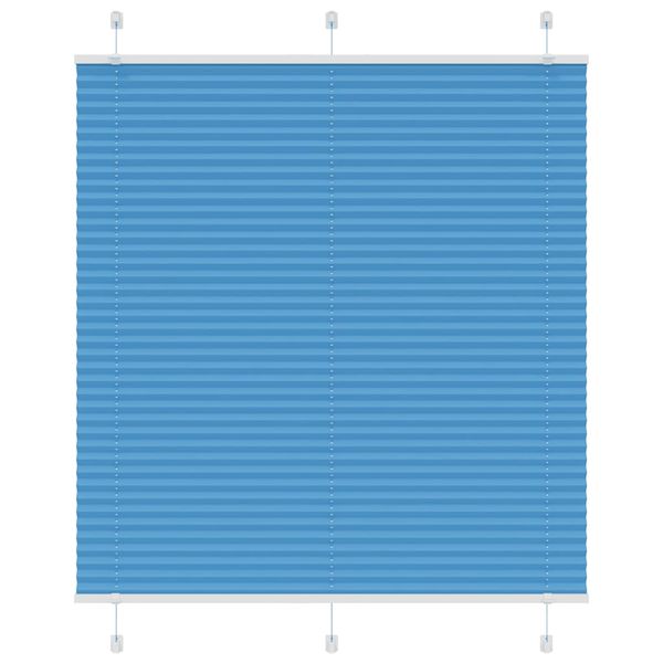 vidaXL Plisovaná roleta modrá 120x100 cm, šírka látky 119,4 cm, polyester