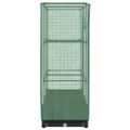 vidaXL Záhon s krytom na skleník ratanový vzhľad 80x40x123 cm