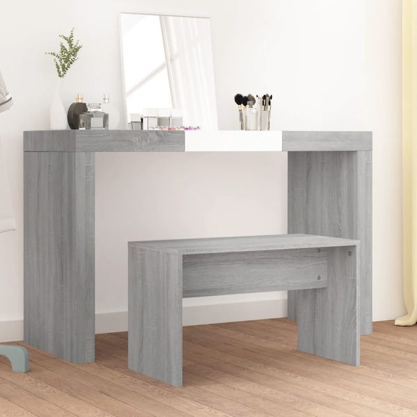 vidaXL Taburetka sivý dub sonoma 70x35x45 cm spracované drevo