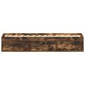 vidaXL Posteľný rám dymový dub 75x190 cm malé jednolôžko