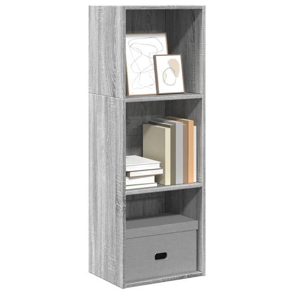 vidaXL Knižnica sivý dub sonoma 40x24x109 cm kompozitné drevo