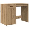 vidaXL Stôl dub artisan 100x49x75 cm kompozitné drevo