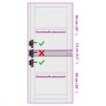 vidaXL Vnútorné dvere 86 x 211 cm Preglejka Prírodná