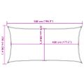 vidaXL Tieniaca plachta 160 g/m² tmavozelená 2,5x5 m HDPE