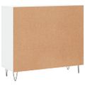 vidaXL Komoda biela 90x34x80 cm kompozitné drevo