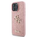 Puzdro Guess pre iPhone 16 Pro 6,3" GUHCP16LHG4SGP Fixed Glitter Big 4G ružové
