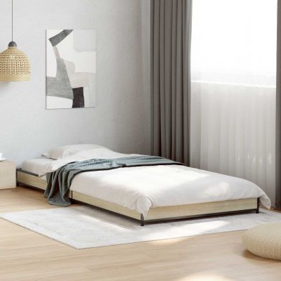 vidaXL Rám postele Dub sonoma 80 x 200 cm Kompozitné drevo