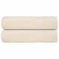 vidaXL Sprchové osušky FROGN 2 ks krémové 70x140 cm 360 g/m²