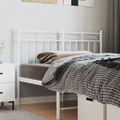 vidaXL Kovové náhradné čelo postele biele 120 cm