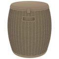 vidaXL 4-v-1 záhradný úložný box bledohnedý polypropylén