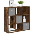 vidaXL Servírovacia skriňa Dymová dub 73,5 x 24 x 69,5 cm