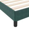 vidaXL Posteľ s pružinovým rámom Tmavozelená 180 x 220 cm látka