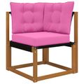 vidaXL Vankúš na vonkajšiu pohovku Polyester Ružová 50,5 x 50,5 cm
