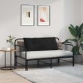 vidaXL Poduška na chrbát Čierna 120 x 19 x 50 cm látka