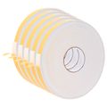 vidaXL Samolepiaca penová páska 5 ks Biela 20mm x 10m CR Pena