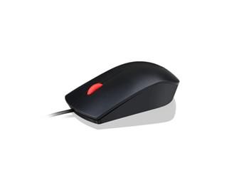 Lenovo Essential/Kancelárske/Optické/1 600 DPI/Drôtové USB/Čierne