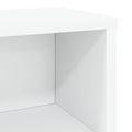 vidaXL Roh na skladovanie CD Biela 40 x 17 x 17 cm Kompozitné drevo