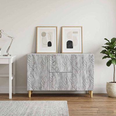 vidaXL Servírovacia skriňa Sivý Sonoma 89 x 34,5 x 60 cm