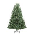 vidaXL Umelý Sklápací Vianočný Stromček Zelená 270 cm PVC a kov
