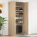 vidaXL Skriňa na topánky 80 x 39 x 178 cm Kompozitné drevo Sonoma dub