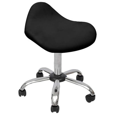 vidaXL Salónna spa stolička Čierna 50 x 50 x (58,5-74,5) cm Umelá koža