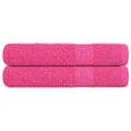 vidaXL Saunové osušky FROGN 2 ks ružové 80x200 cm 360 g/m²