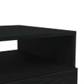 vidaXL Konferenčný stolík s LED svetlami, čierny dub 50x49x40 cm