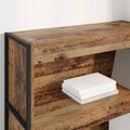 vidaXL Knižnica 80 x 30 x 121 cm Kompozitné drevo Staré drevo