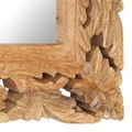 vidaXL Ručne vyrezávané zrkadlo hnedé 110x50 cm masívne mangovníkové drevo